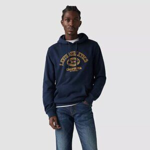 Levi's Pullover Hoodie Sweatshirt | Navy Horse Crest | XXL | NWT